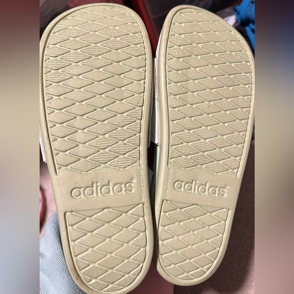 Light Mint Green Adidas Slides - Picture 2 of 2